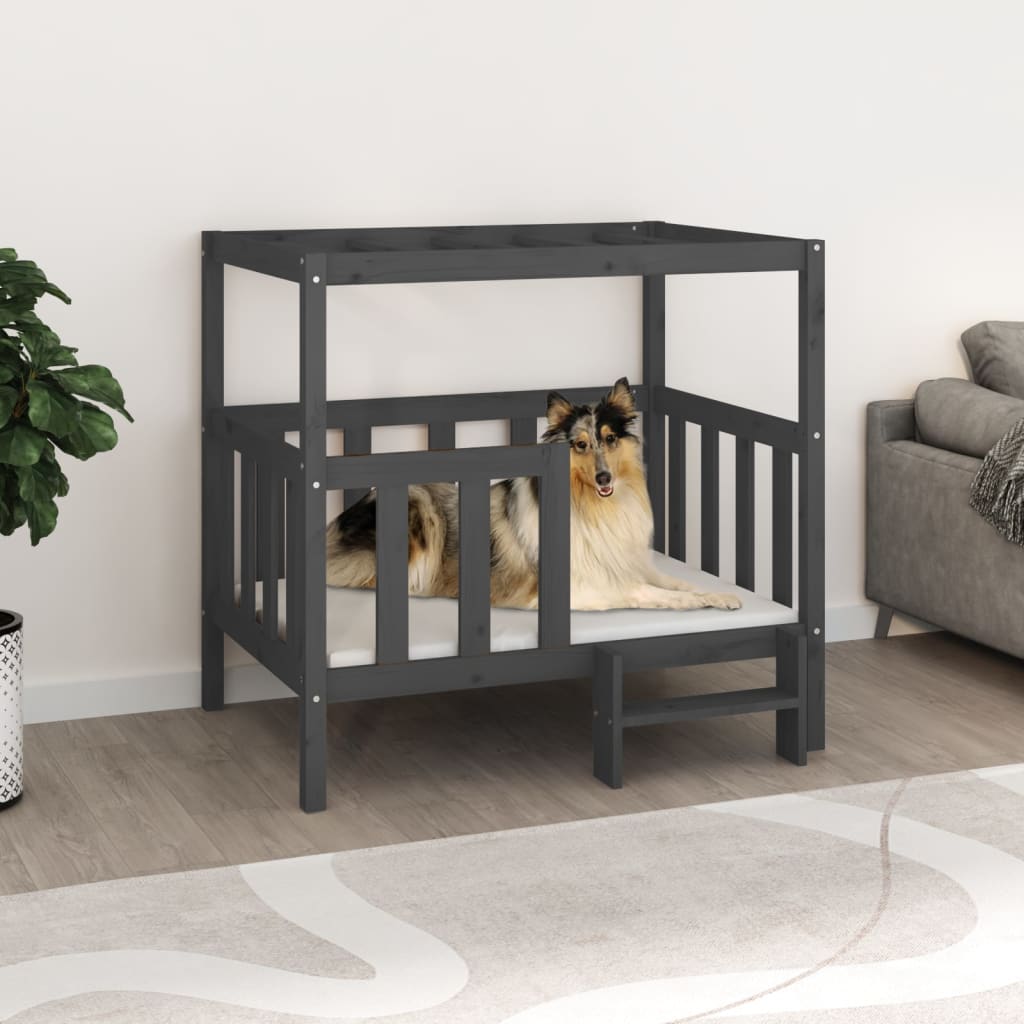 Cuccia Per Cani 55,5X53,5X60Cm In Legno Massello Di Pino