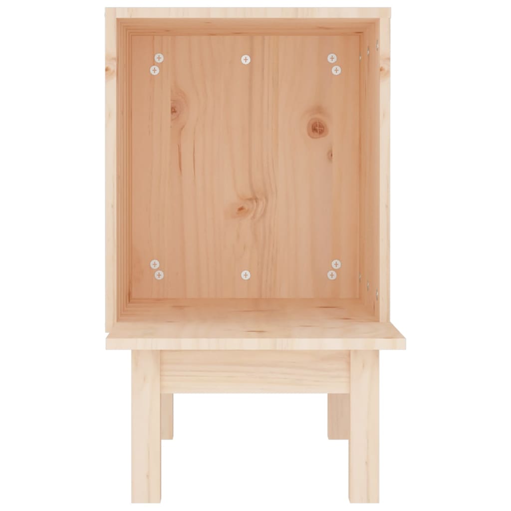 Casetta Per Gatti 60X36X60 Cm In Legno Massello Di Pino