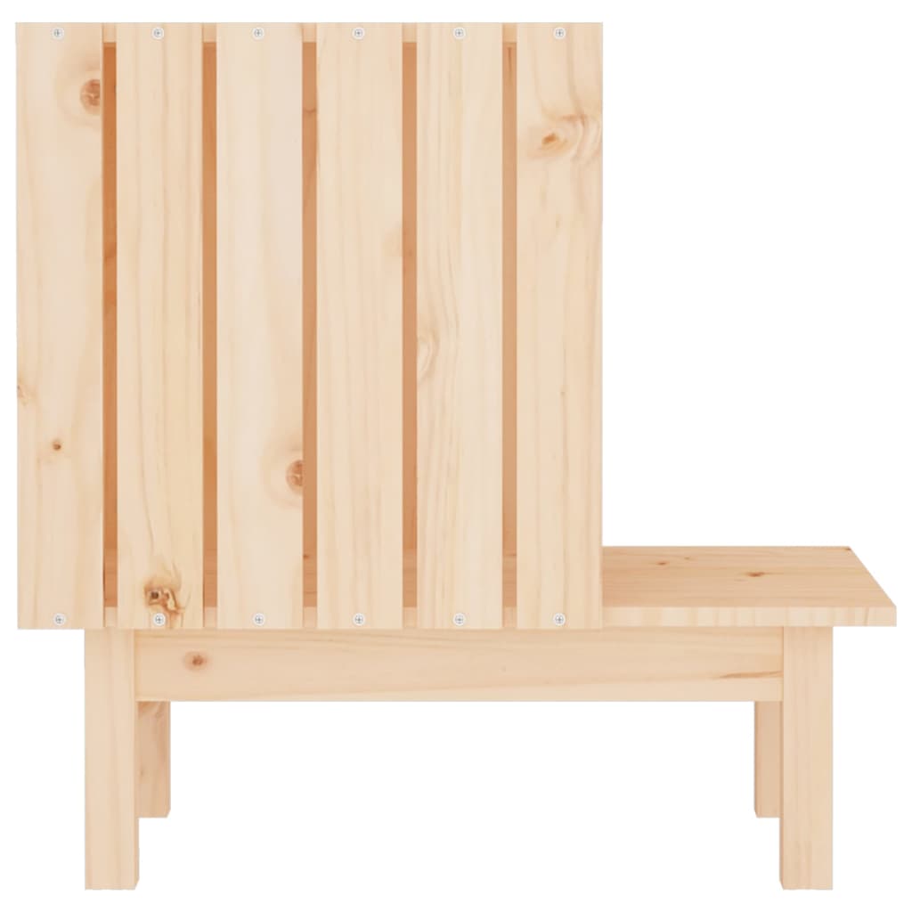 Casetta Per Gatti 60X36X60 Cm In Legno Massello Di Pino
