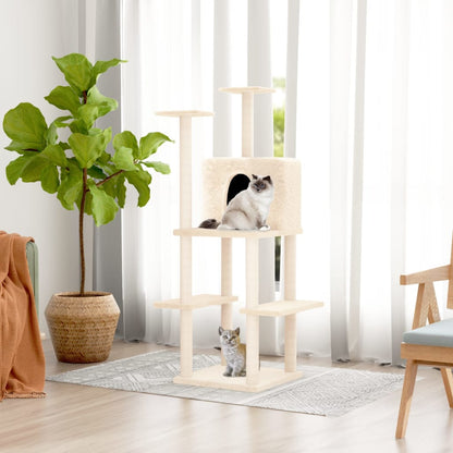 Albero Per Gatti Con Tiragraffi In Sisal 144,5 Cm