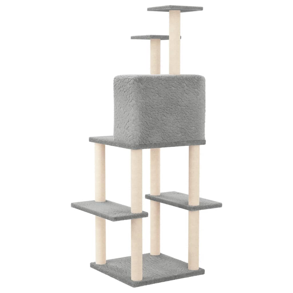 Albero Per Gatti Con Tiragraffi In Sisal 144,5 Cm