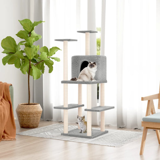 Albero Per Gatti Con Tiragraffi In Sisal 144,5 Cm