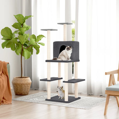 Albero Per Gatti Con Tiragraffi In Sisal 144,5 Cm