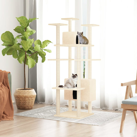 Albero Per Gatti Con Tiragraffi In Sisal 162 Cm