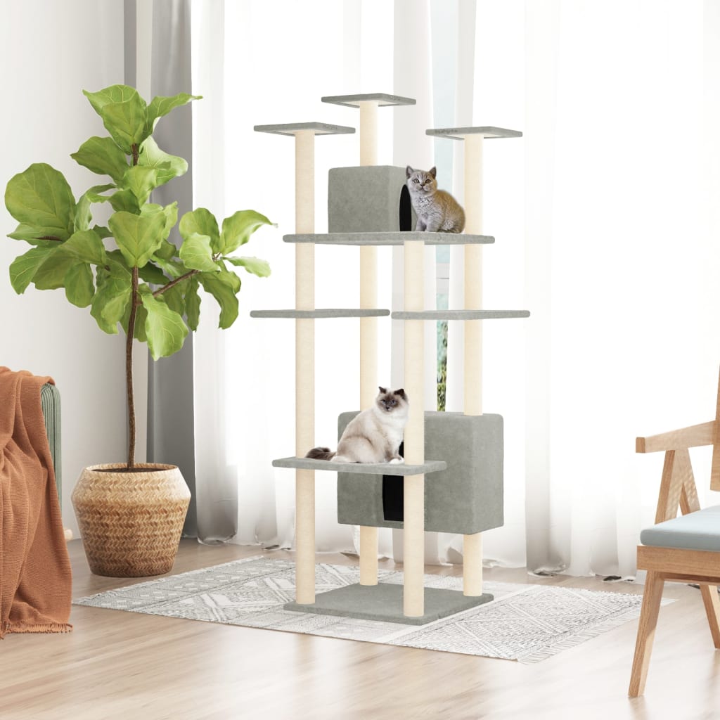 Albero Per Gatti Con Tiragraffi In Sisal 162 Cm