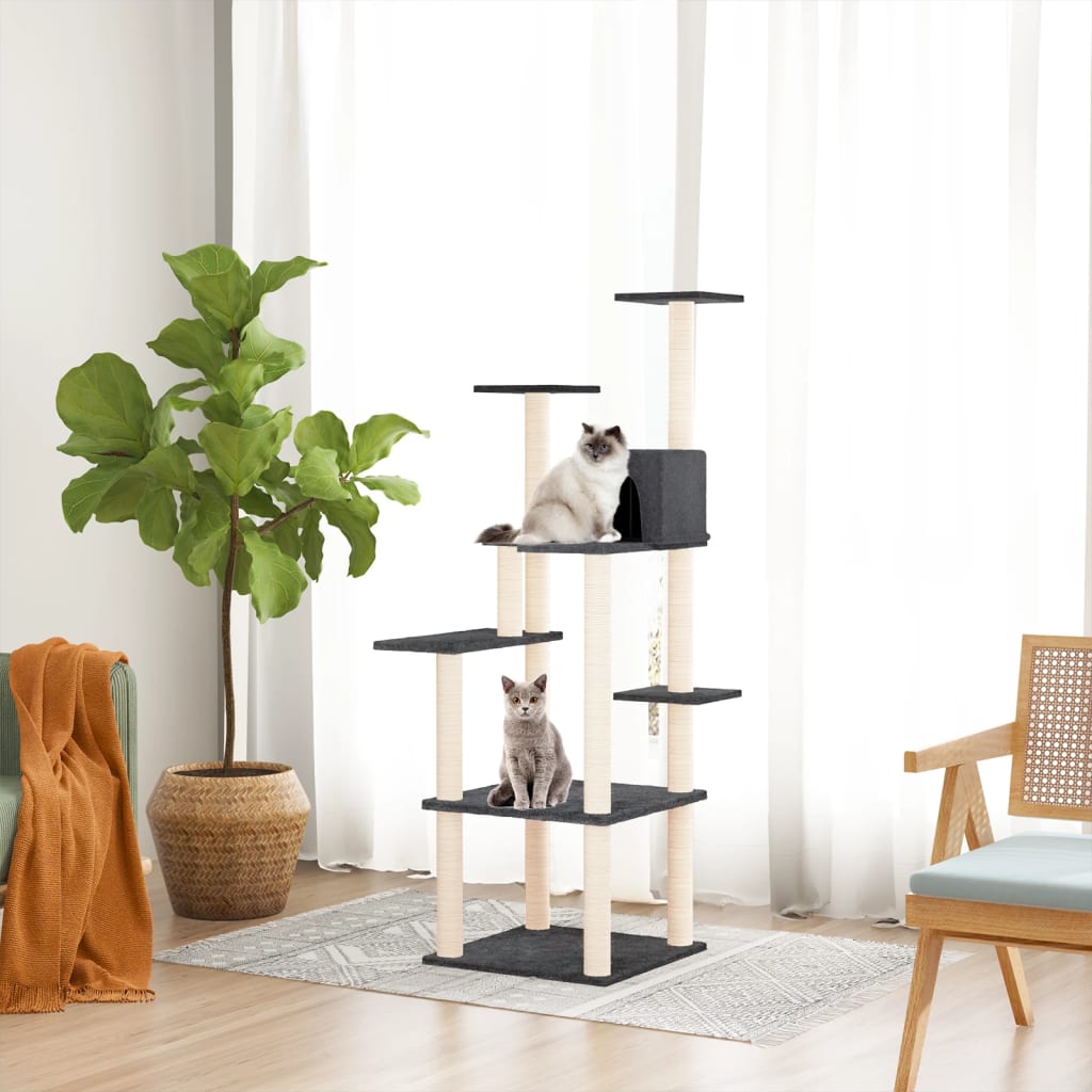 Albero Per Gatti Con Tiragraffi In Sisal 153 Cm