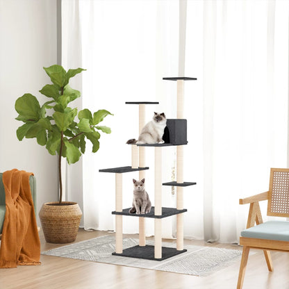 Albero Per Gatti Con Tiragraffi In Sisal 153 Cm