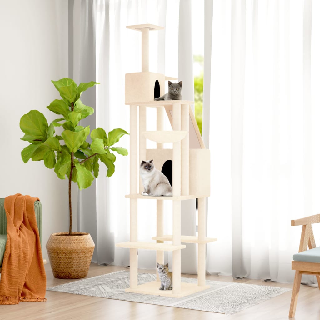Albero Per Gatti Con Tiragraffi In Sisal 201 Cm