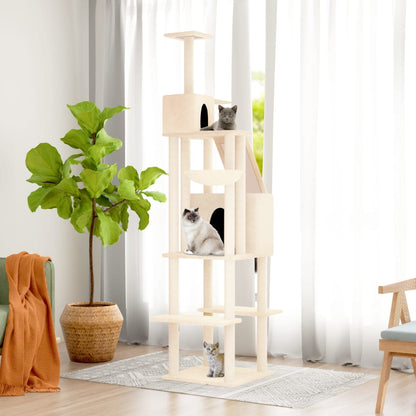 Albero Per Gatti Con Tiragraffi In Sisal 201 Cm
