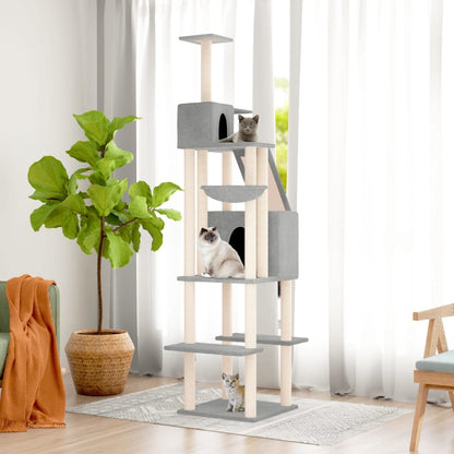 Albero Per Gatti Con Tiragraffi In Sisal 201 Cm