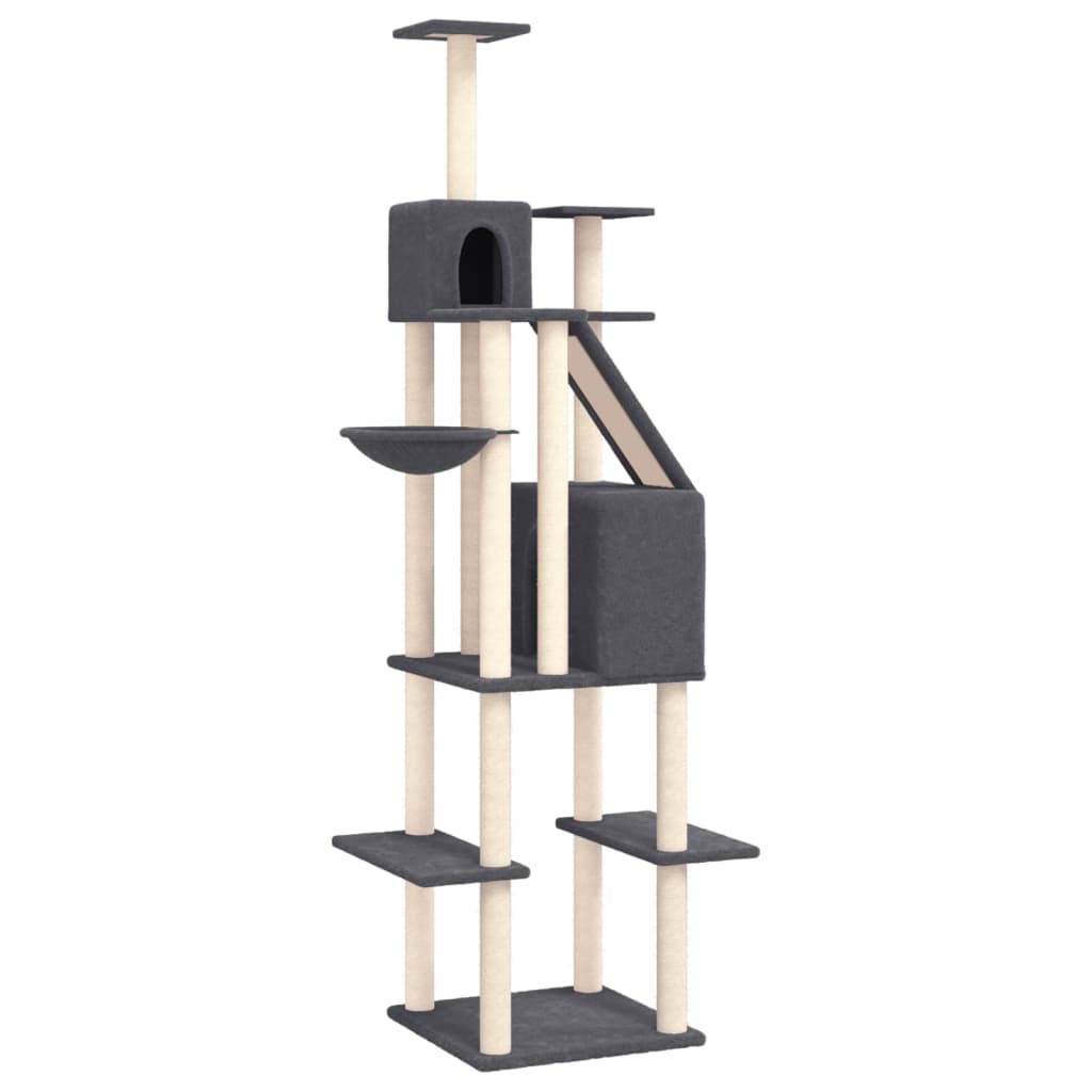 Albero Per Gatti Con Tiragraffi In Sisal 201 Cm