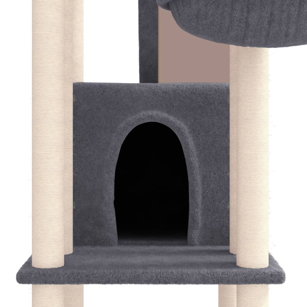 Albero Per Gatti Con Tiragraffi In Sisal 201 Cm