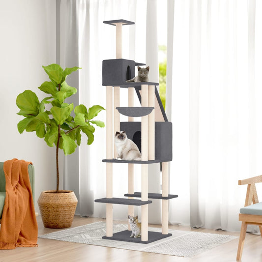 Albero Per Gatti Con Tiragraffi In Sisal 201 Cm