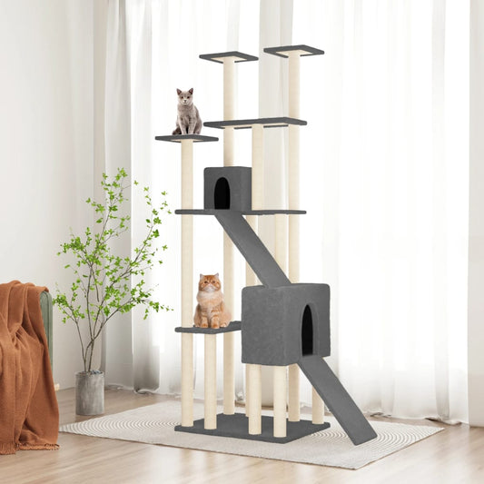 Albero Per Gatti Con Tiragraffi In Sisal 190 Cm