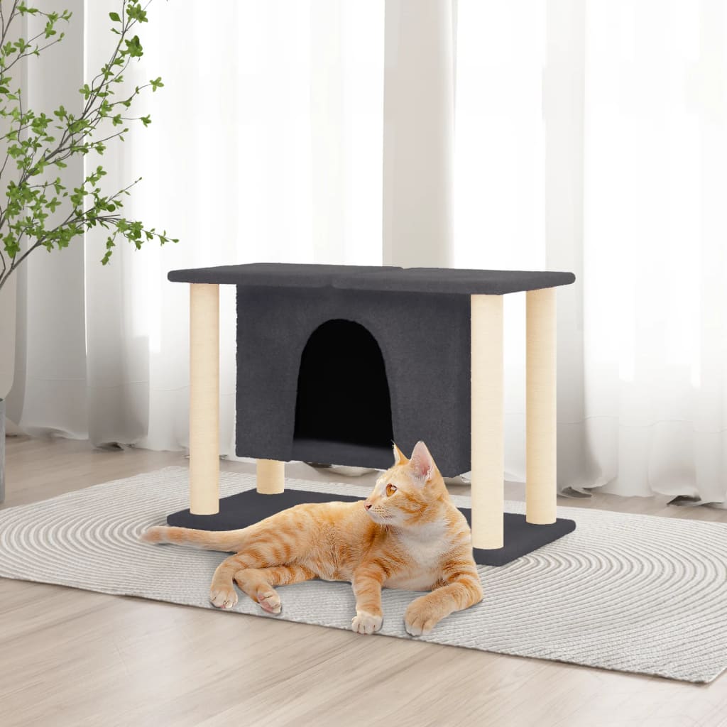 Albero Per Gatti Con Tiragraffi In Sisal 50 Cm