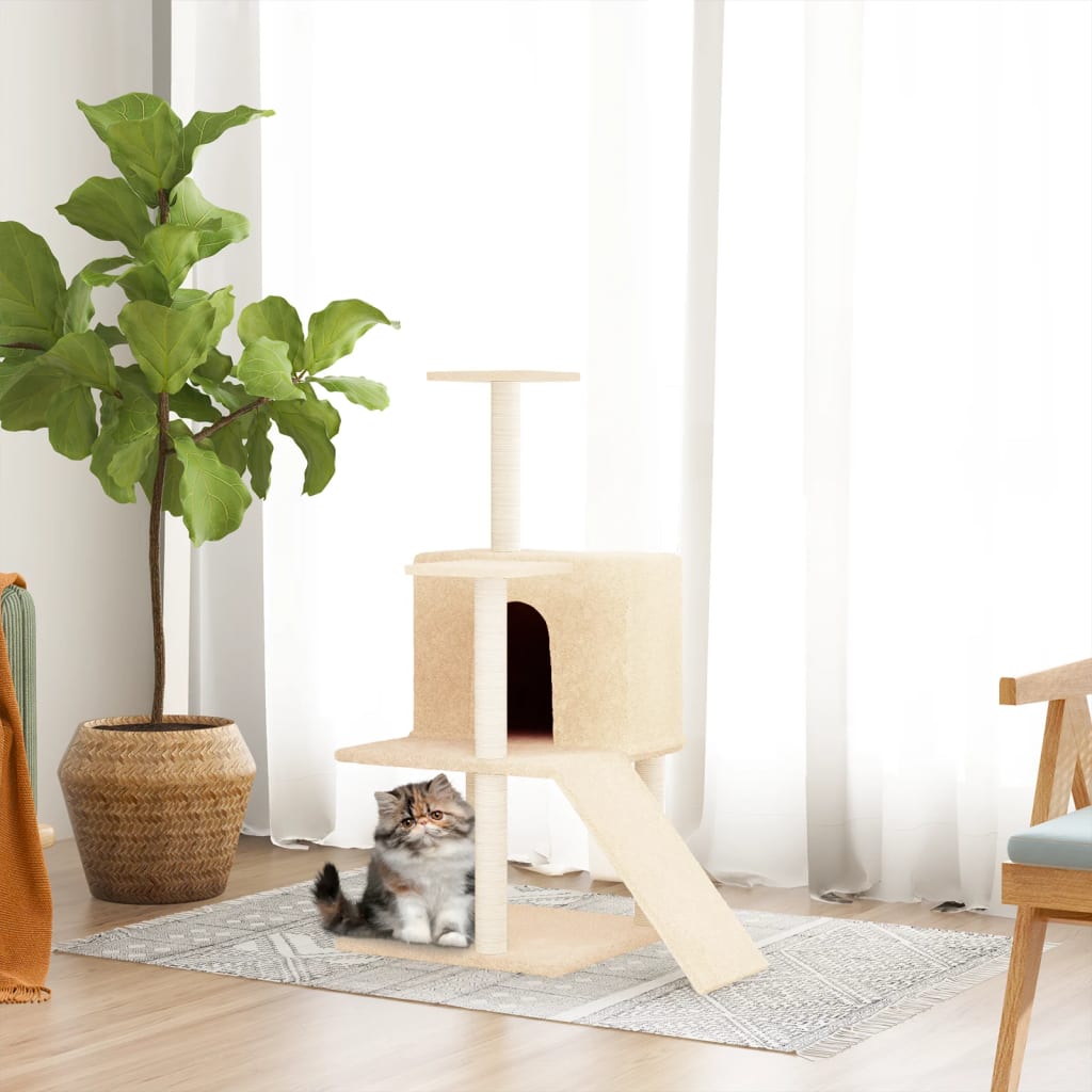 Albero Per Gatti Con Tiragraffi In Sisal 109 Cm