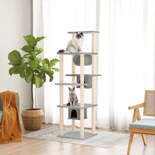 Albero Per Gatti Con Tiragraffi In Sisal 169 Cm