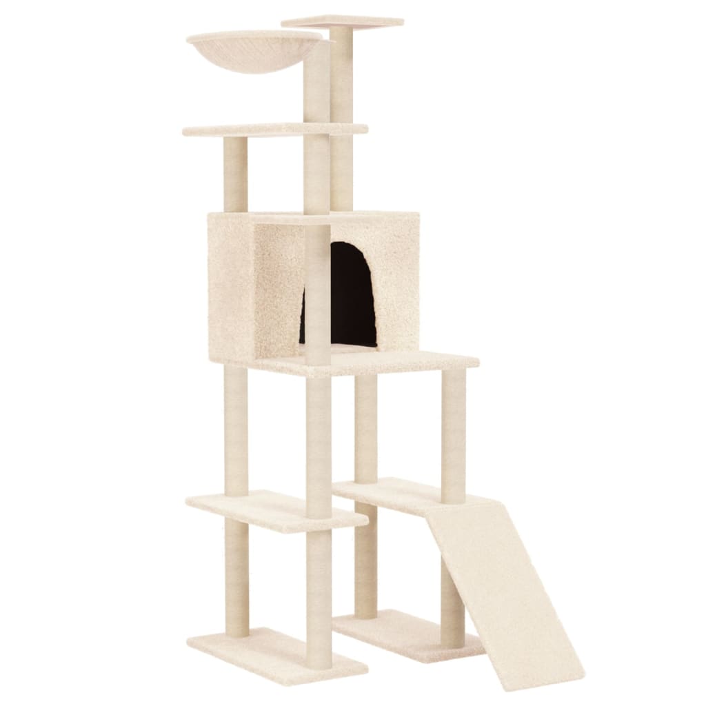 Albero Per Gatti Con Tiragraffi In Sisal 166 Cm