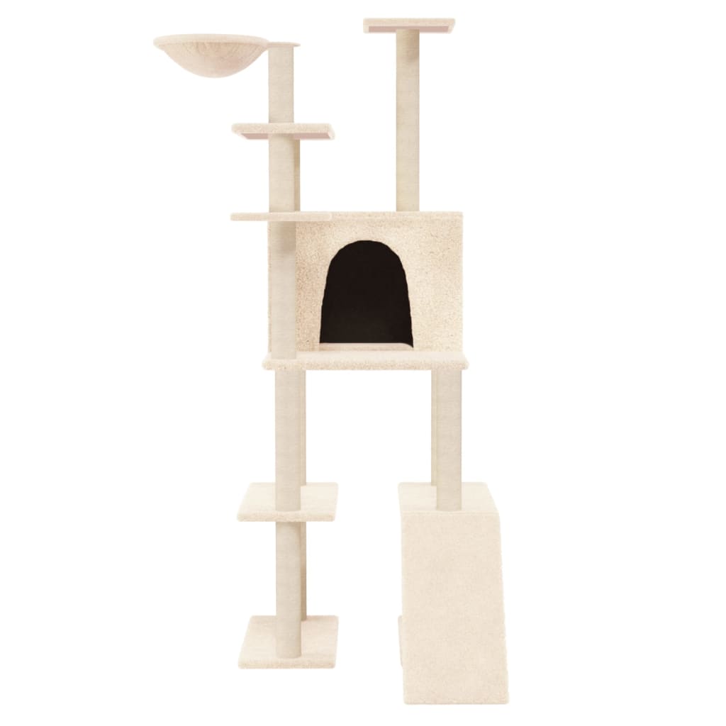 Albero Per Gatti Con Tiragraffi In Sisal 166 Cm