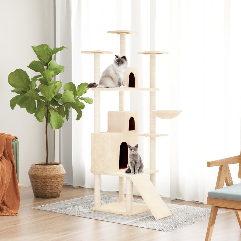 Albero Per Gatti Con Tiragraffi In Sisal 175 Cm