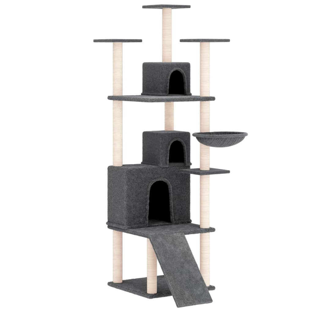 Albero Per Gatti Con Tiragraffi In Sisal 175 Cm
