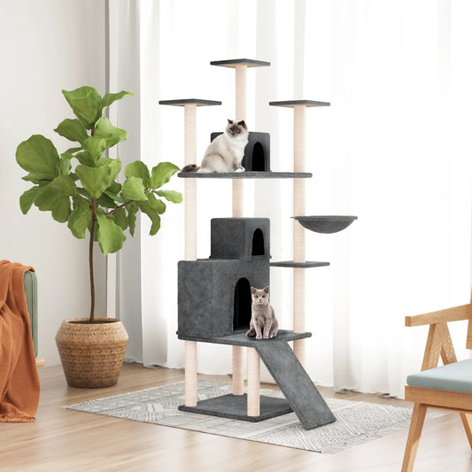 Albero Per Gatti Con Tiragraffi In Sisal 175 Cm