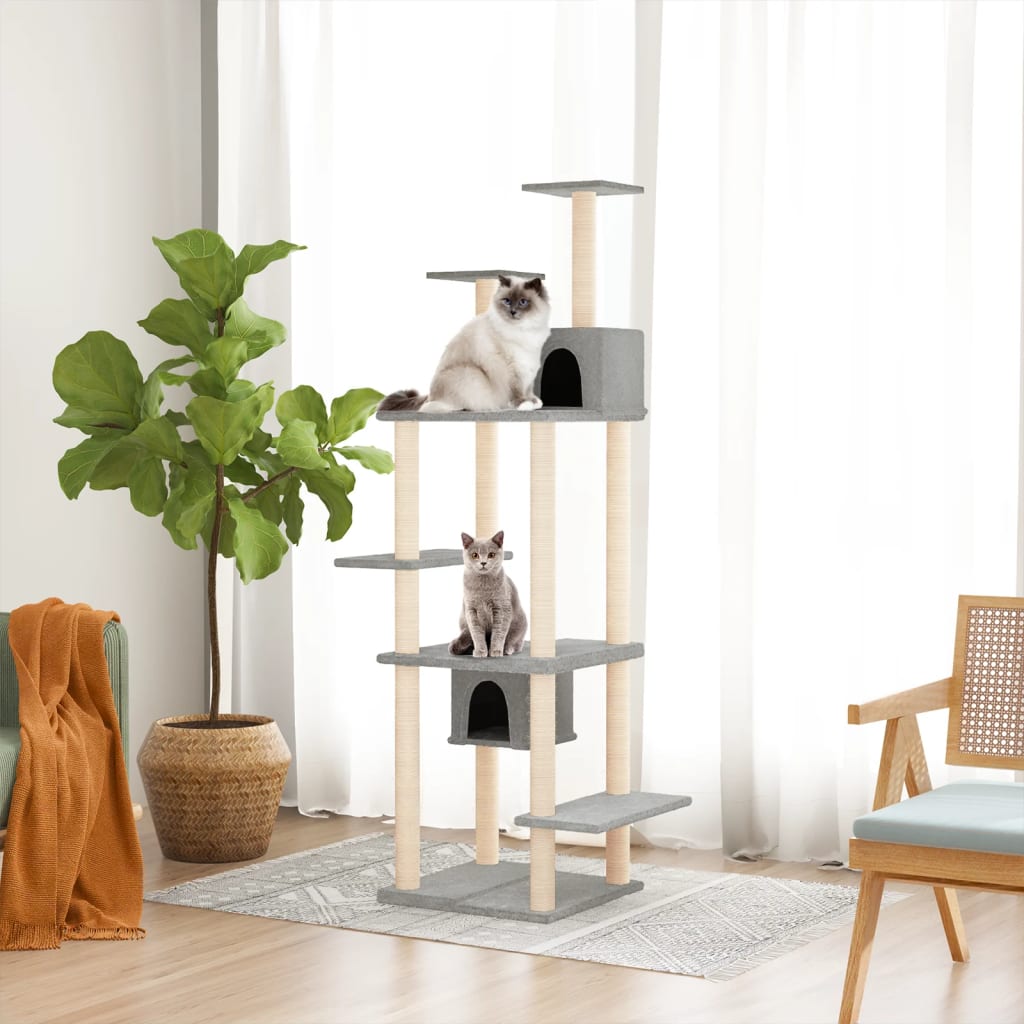 Albero Per Gatti Con Tiragraffi In Sisal 176 Cm