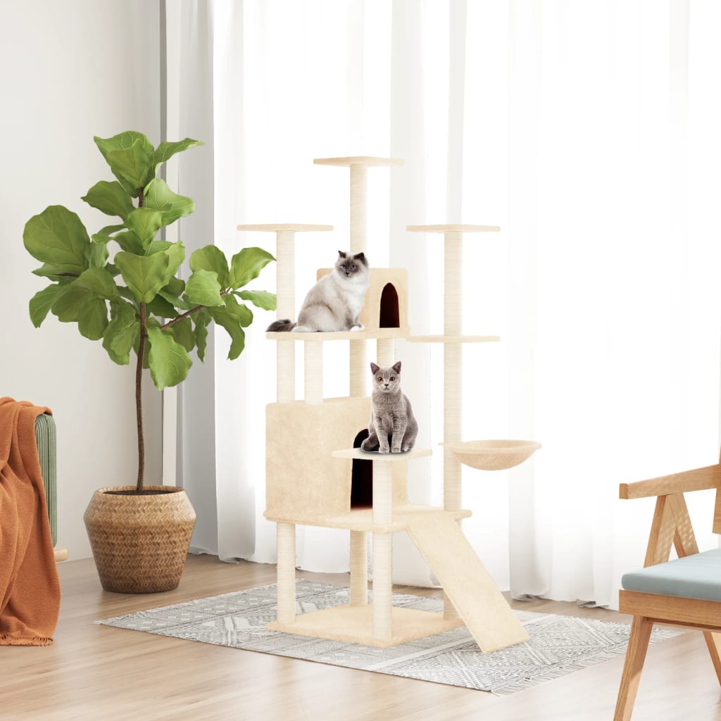 Albero Per Gatti Con Tiragraffi In Sisal 154 Cm