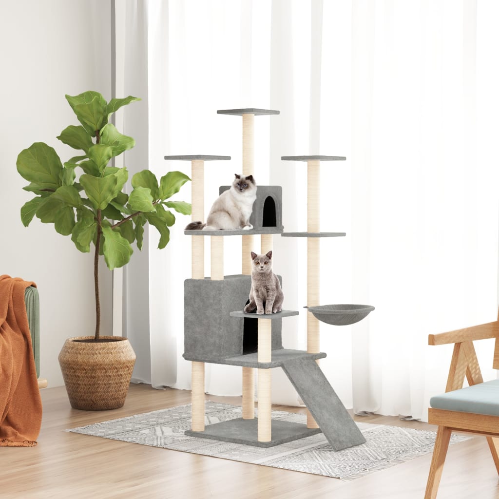 Albero Per Gatti Con Tiragraffi In Sisal 154 Cm
