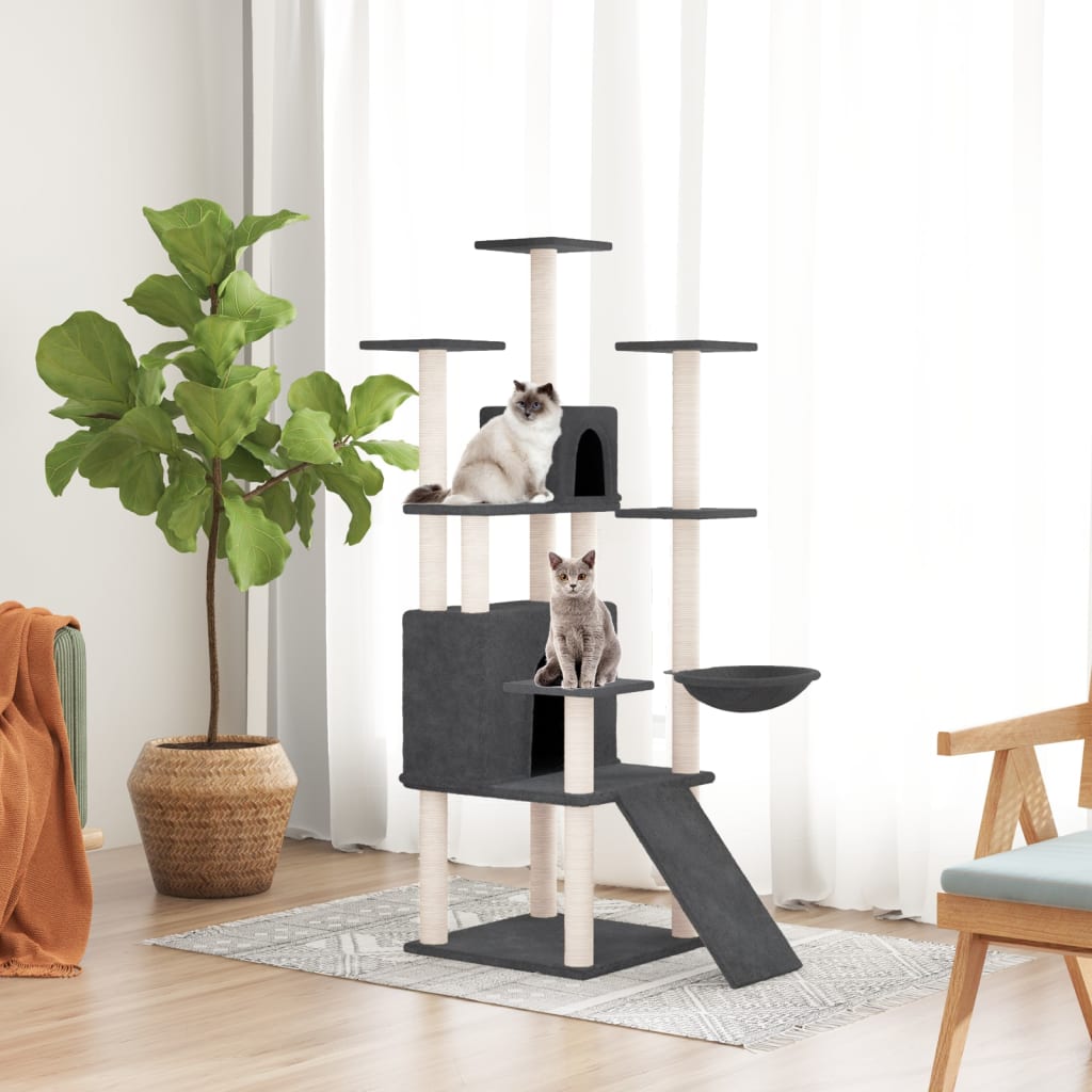 Albero Per Gatti Con Tiragraffi In Sisal 154 Cm