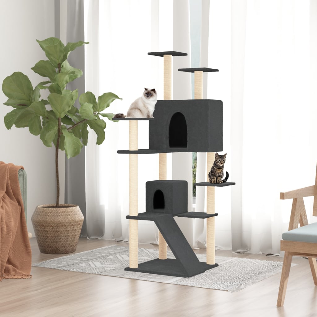 Albero Per Gatti Con Tiragraffi In Sisal 153 Cm