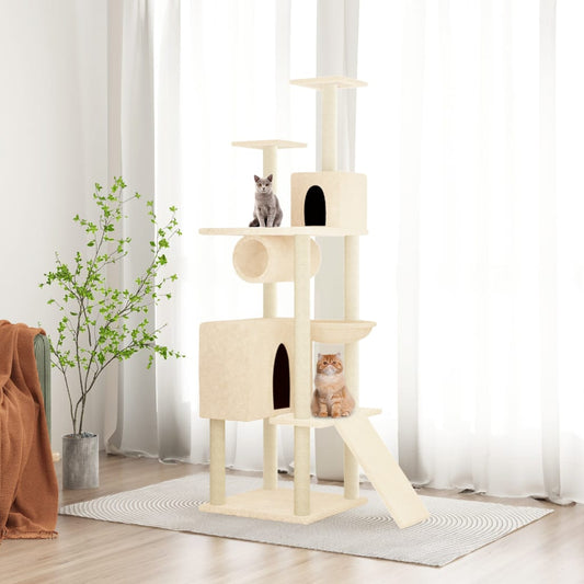 Albero Per Gatti Con Tiragraffi In Sisal 168 Cm