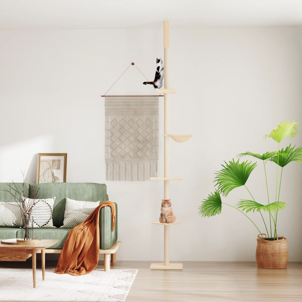 Albero Per Gatti Da Pavimento A Soffitto 263,5-289,5 Cm