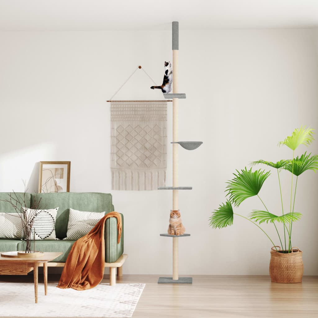 Albero Per Gatti Da Pavimento A Soffitto 263,5-289,5 Cm
