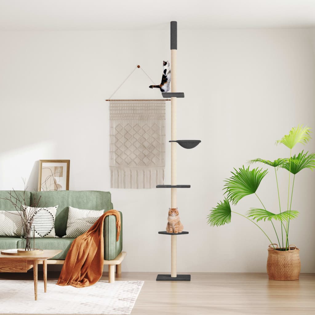 Albero Per Gatti Da Pavimento A Soffitto 263,5-289,5 Cm