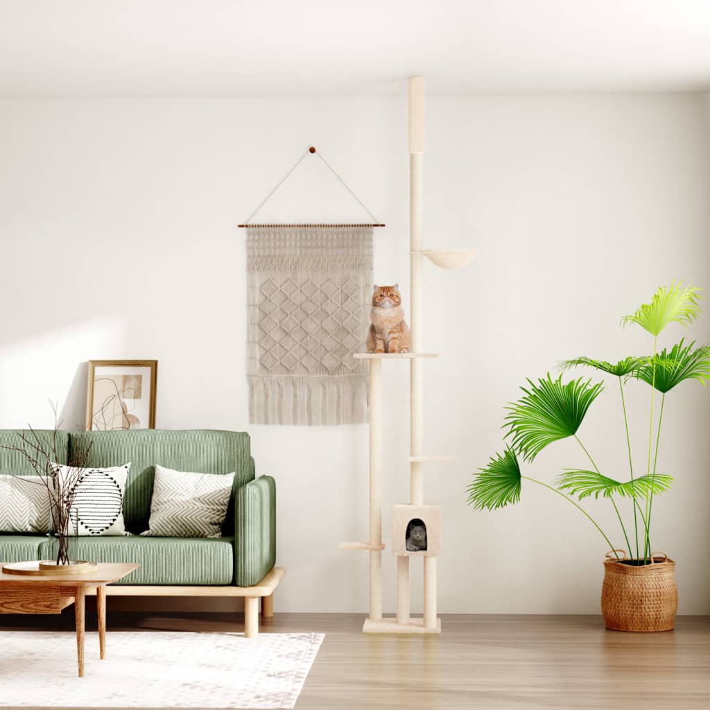 Albero Per Gatti Pavimento Soffitto 258,5-284,5Cm