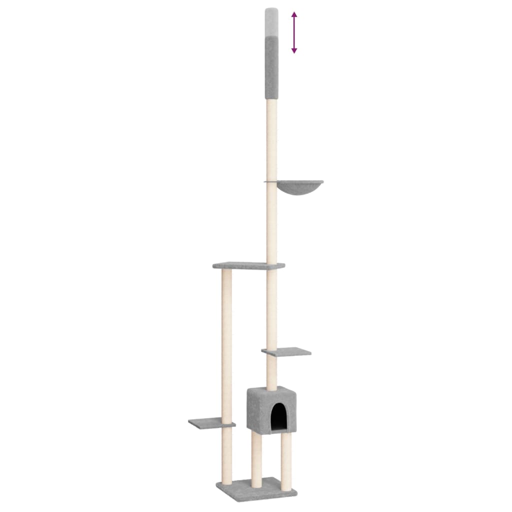 Albero Per Gatti Pavimento Soffitto 258,5-284,5Cm