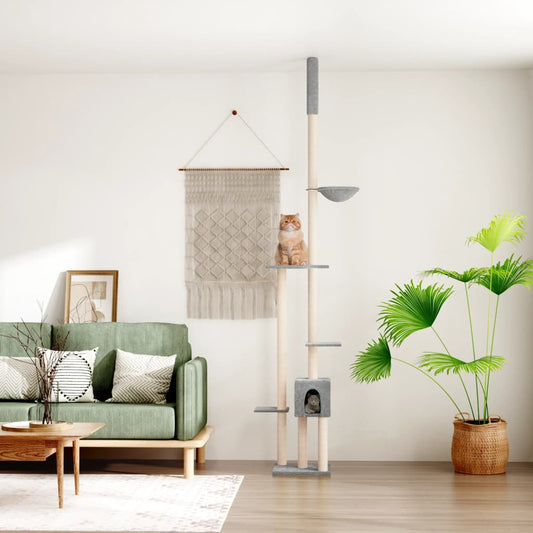 Albero Per Gatti Pavimento Soffitto 258,5-284,5Cm