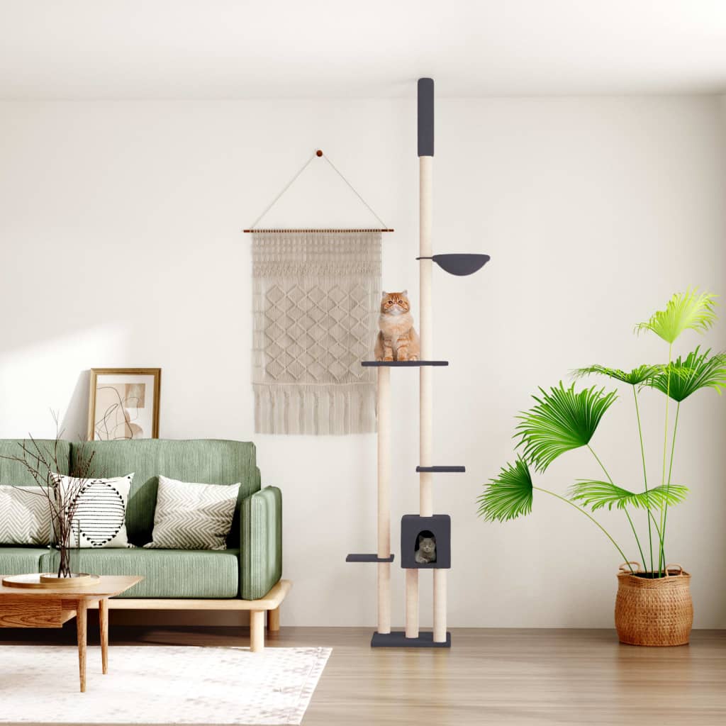 Albero Per Gatti Pavimento Soffitto 258,5-284,5Cm