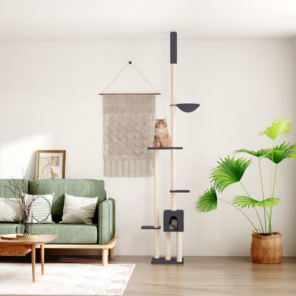 Albero Per Gatti Pavimento Soffitto 258,5-284,5Cm