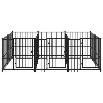 Gabbia Per Cani Da Esterno In Acciaio 5,63 M²