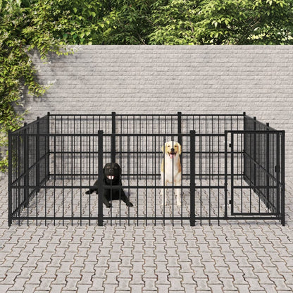 Gabbia Per Cani Da Esterno In Acciaio 18,82 M²