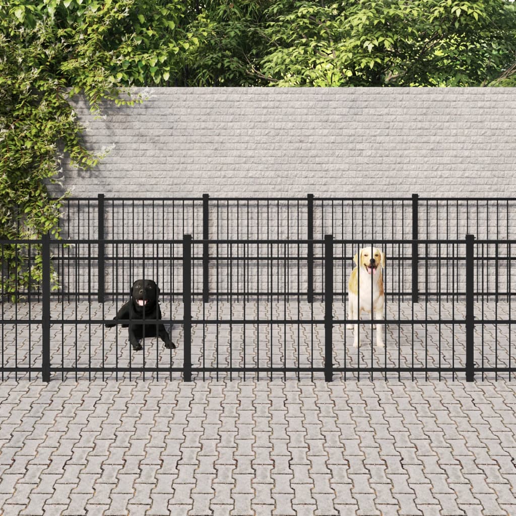 Gabbia Per Cani Da Esterno In Acciaio 18,82 M²