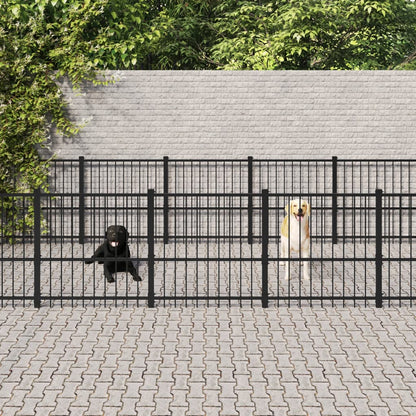 Gabbia Per Cani Da Esterno In Acciaio 18,82 M²