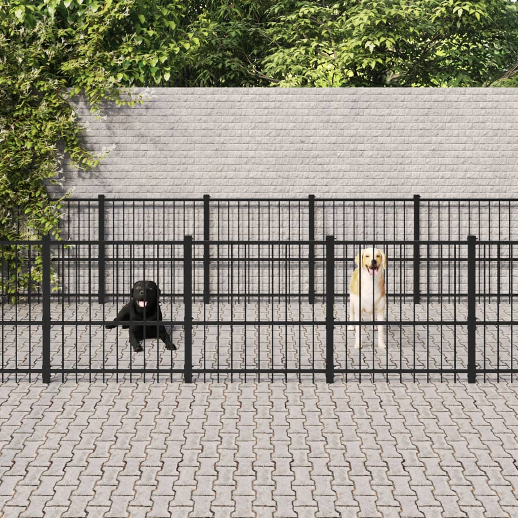 Gabbia Per Cani Da Esterno In Acciaio 18,82 M²