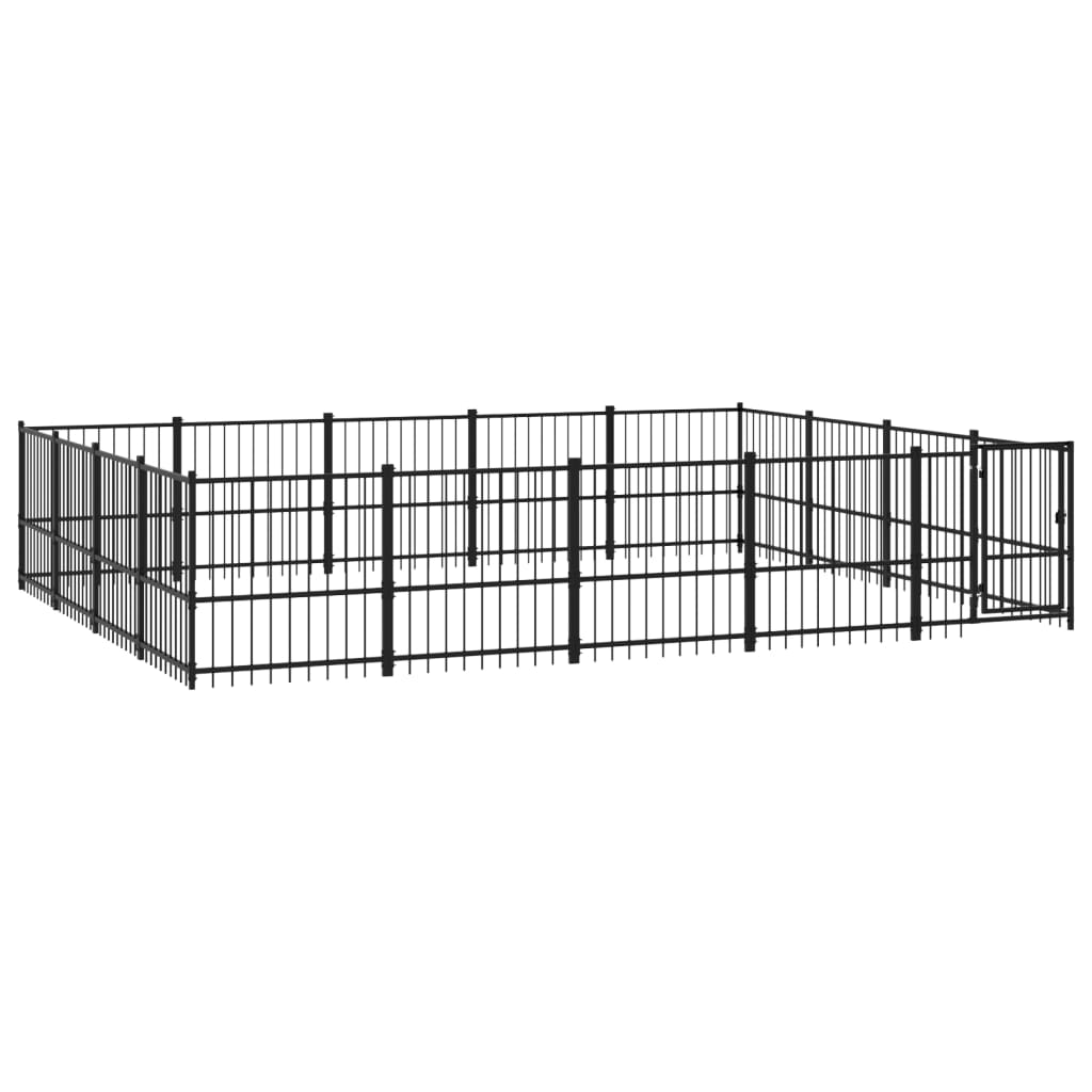Gabbia Per Cani Da Esterno In Acciaio 18,82 M²