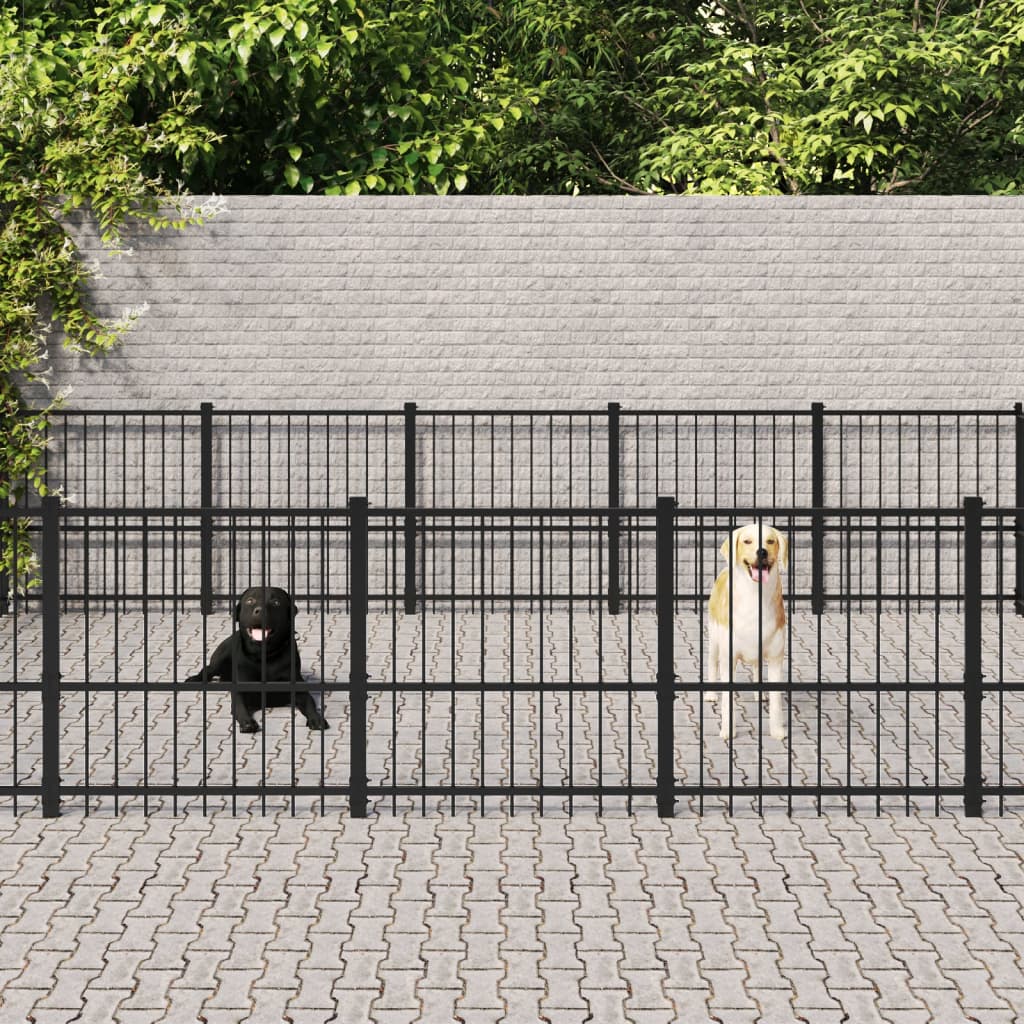 Gabbia Per Cani Da Esterno In Acciaio 18,82 M²