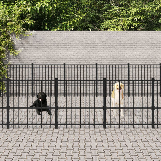 Gabbia Per Cani Da Esterno In Acciaio 18,82 M²