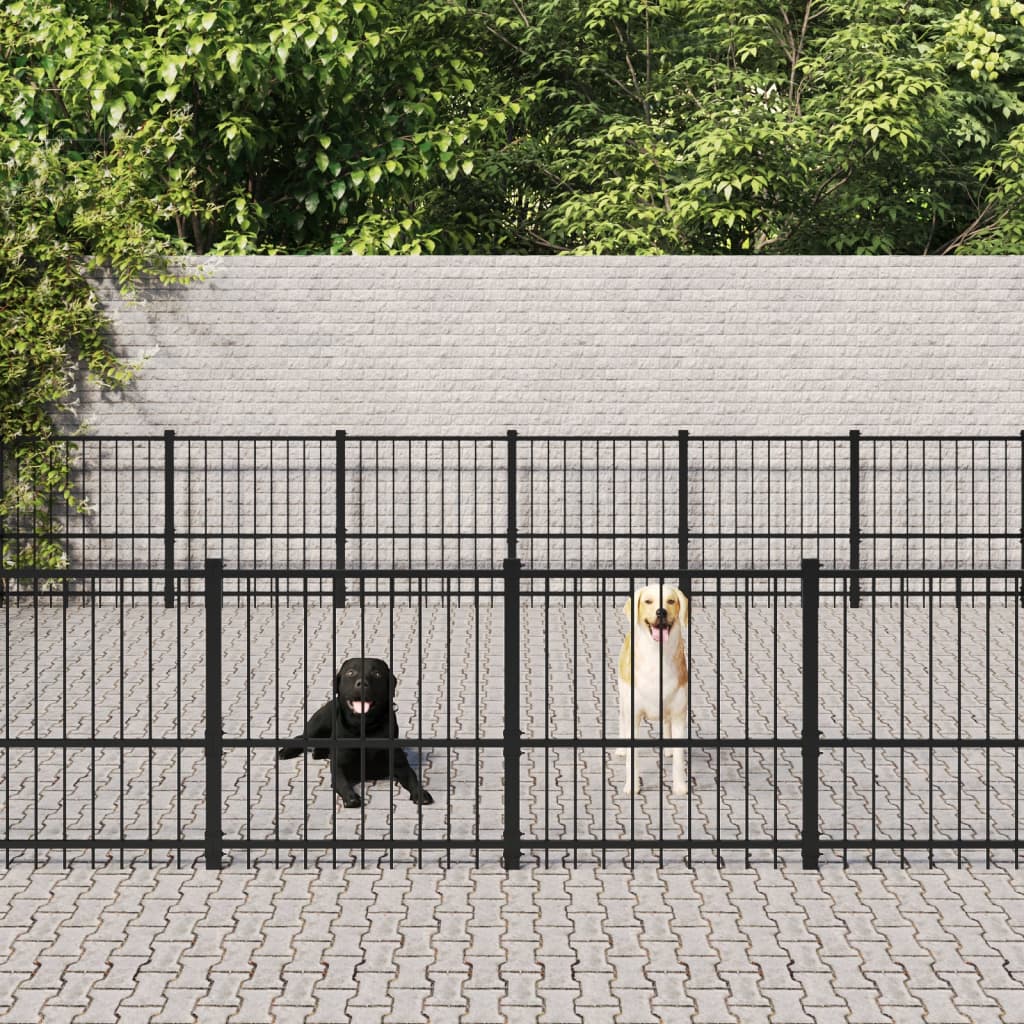 Gabbia Per Cani Da Esterno In Acciaio 18,82 M²