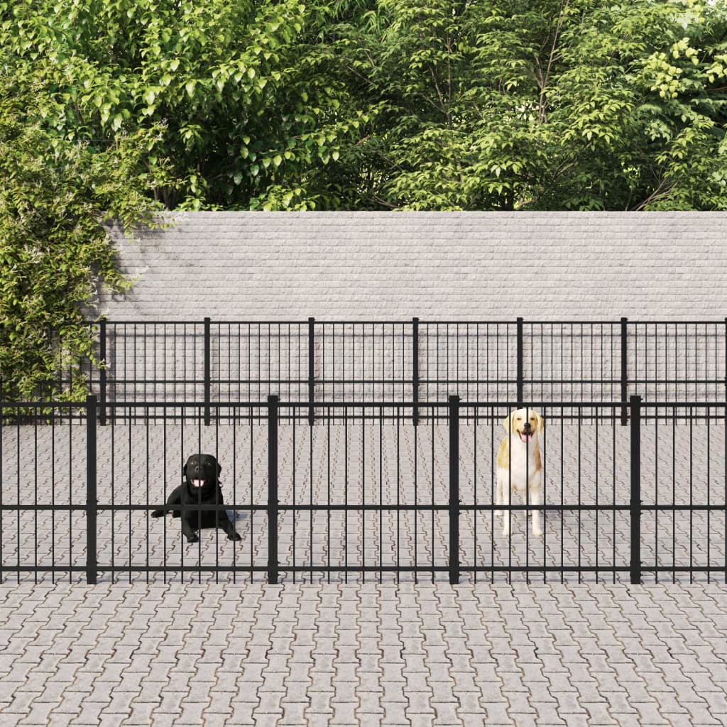 Gabbia Per Cani Da Esterno In Acciaio 18,82 M²